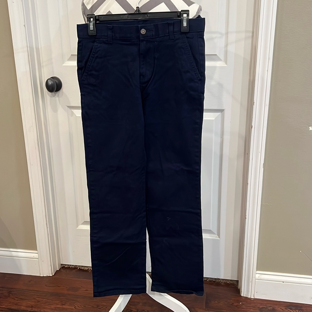 Chaps boy flat front adjustable waist, size 16